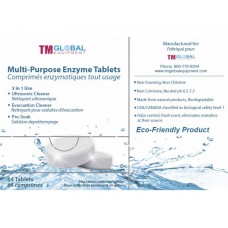 TM Global Multi Purpose Enzymatic Tablets, 64 tabs/bx (Ultrasonic Enzyme)